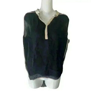 Nwot Parker sleeveless black silk top XS